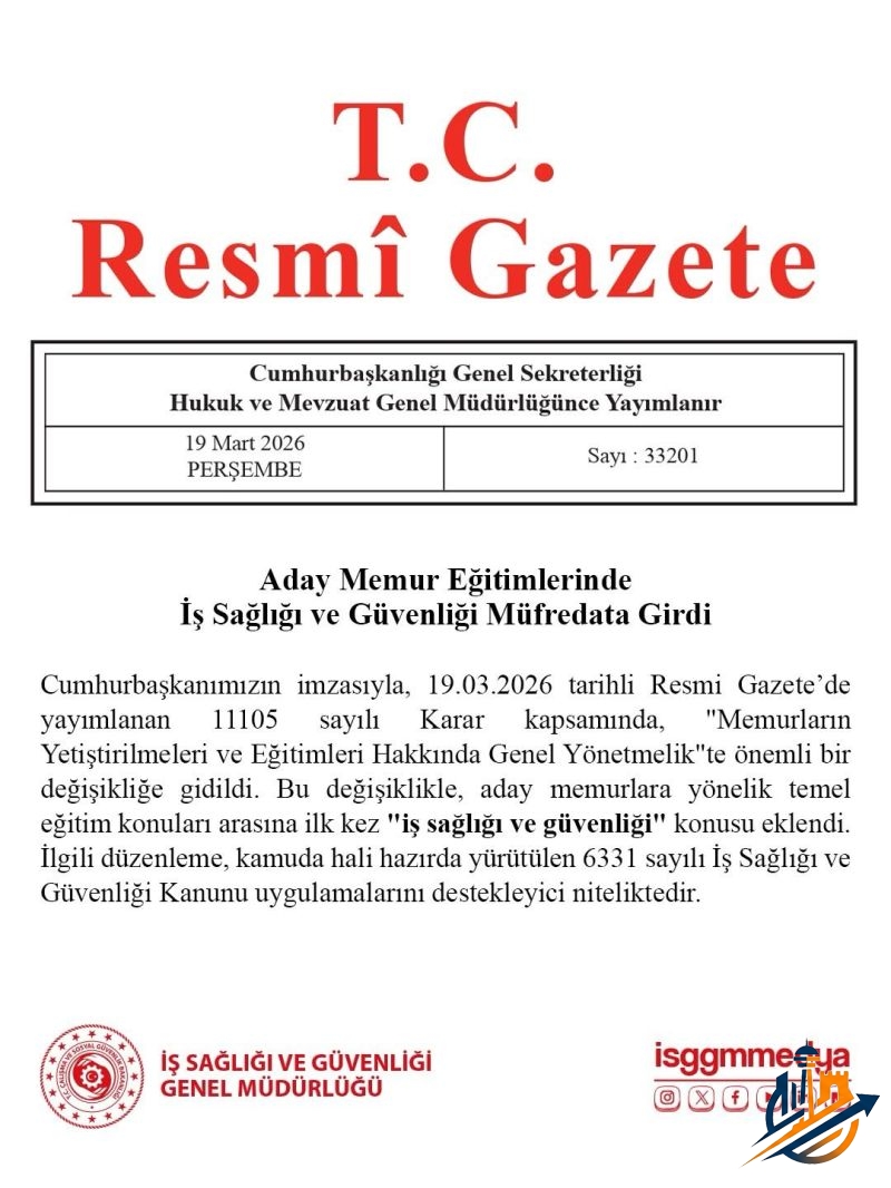 Aday Memur Eğitiminde Yeni Dönem: İSG Artık Zorunlu!