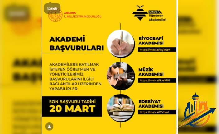 Ankara’da Eğitimciler İçin Akademi Zamanı: Yeni Dönem Başvuruları Başladı!