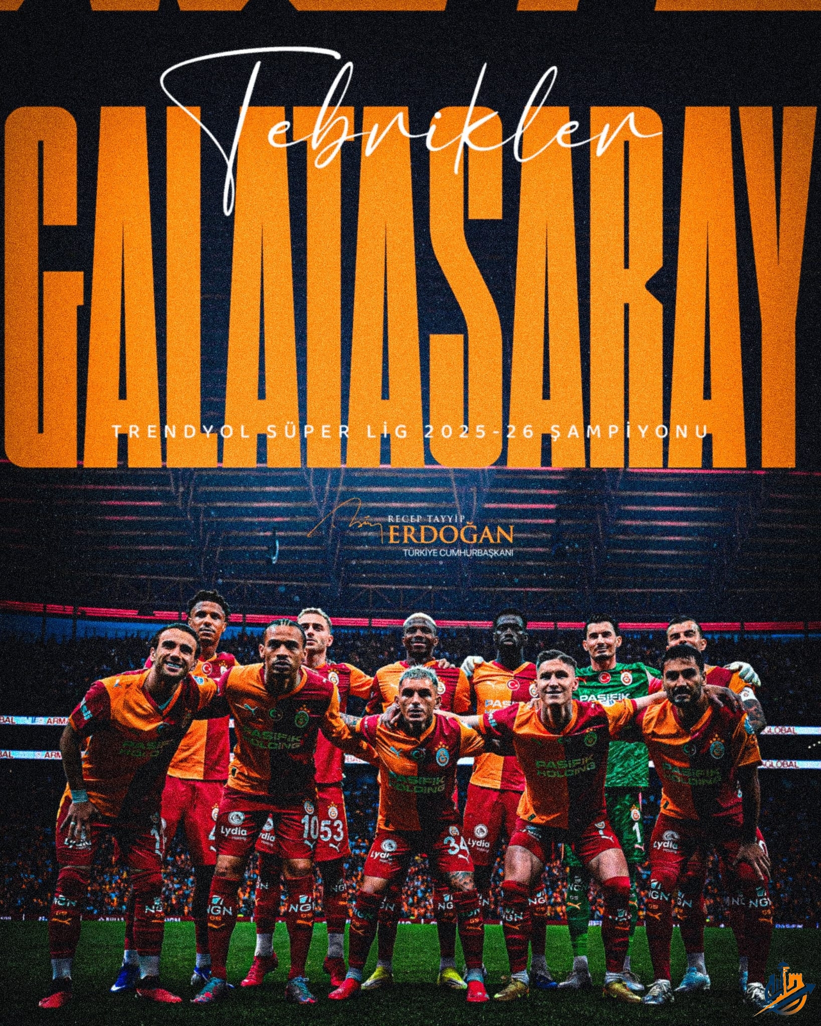 Cumhurbaşkanı Erdoğan’dan Galatasaray’a Tebrik: "Üst Üste 4. Kez Şampiyon!"