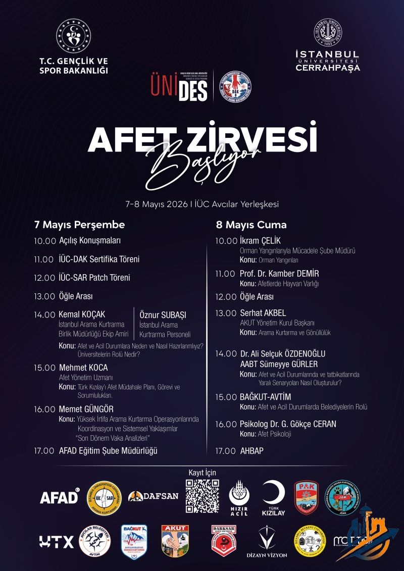 İÜC Avcılar Yerleşkesi’nde Dev Organizasyon: Afet Zirvesi Başlıyor!