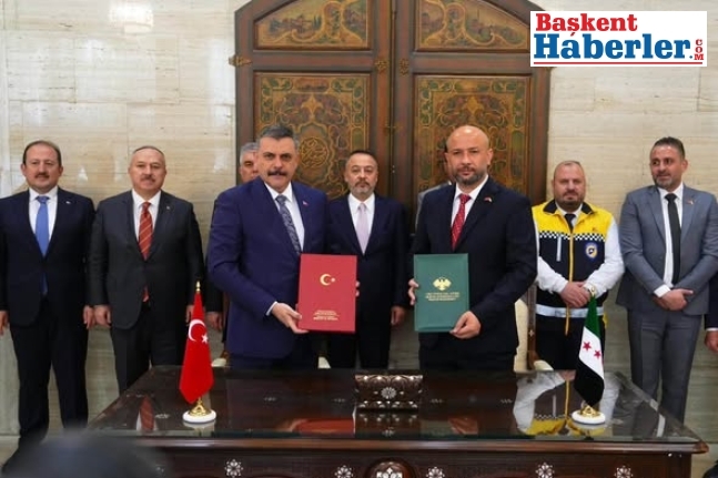 Türkiye ile Suriye Arasında Afet Yönetiminde İş Birliği Protokolü İmzalandı