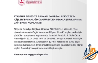Ataşehir’de "Görevden Uzaklaştırma" Kararı: Onursal Adıgüzel Tutuklandı!