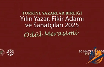 TYB 2025 Yılı "Yılın Yazar, Fikir Adamı ve Sanatçıları Ödülleri" Bu Akşam Sahiplerini Buluyor