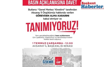 CHP AKSARAY'DA İSYAN!