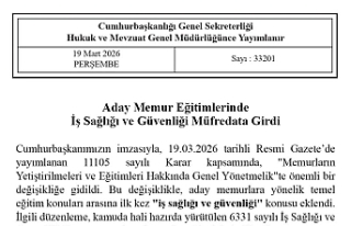 Aday Memur Eğitiminde Yeni Dönem: İSG Artık Zorunlu!
