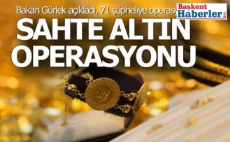 Kahramanmaraş Merkezli 10 İlde Sahte Altın Operasyonu: 71 Şüpheli Hakkında İşlem Başlatıldı