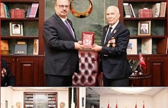 Vali Canbolat, Türkiye Muharip Gaziler Derneği Heyetini Kabul Etti