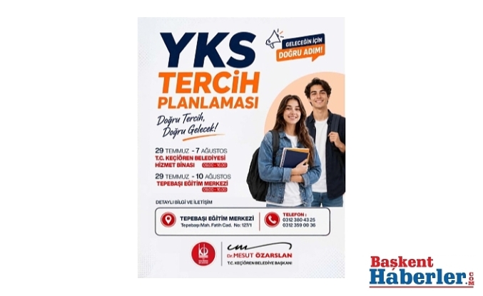 Keçiören Belediyesi'nden YKS Adaylarına Ücretsiz Tercih Danışmanlığı Desteği