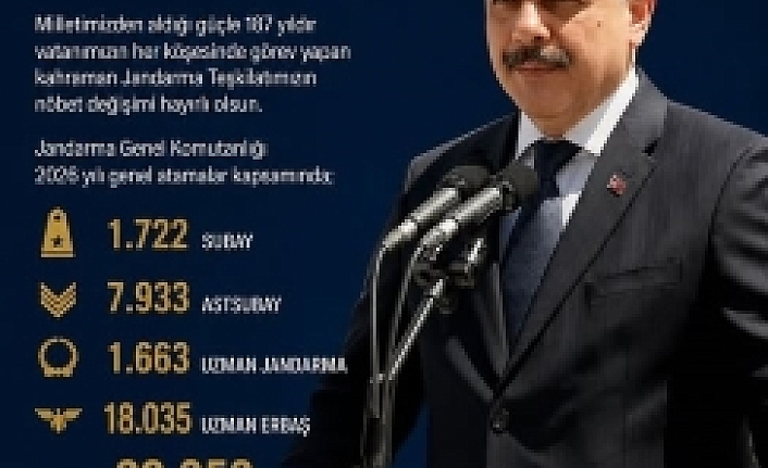 İçişleri Bakanlığı Duyurdu: Jandarma’da 2026 Yılı Genel Atamaları Tamamlandı!